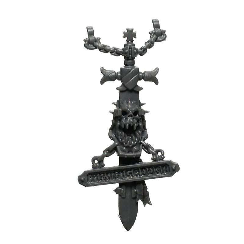 Warhammer 40K Games Workshop Black Templars Crusade Ancient Banner Decoration B