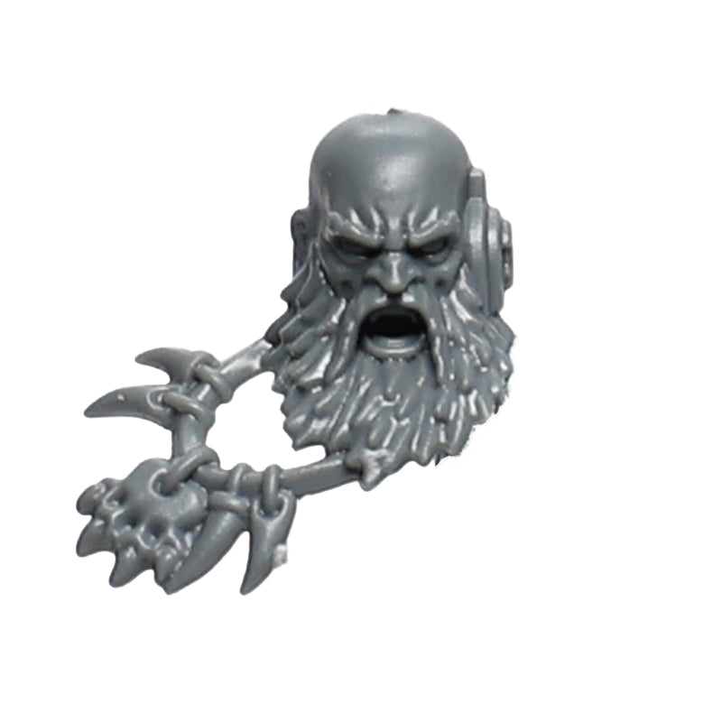 Warhammer 40K Marines Games Workshop Space Wolves Arjac Rockfist Head Bare