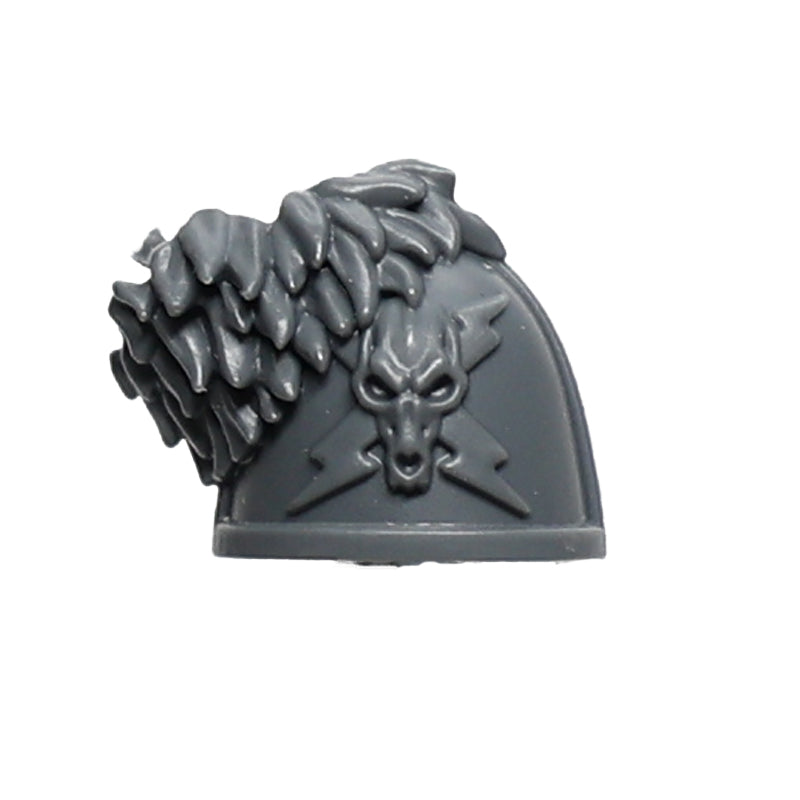 Warhammer 40K Marines Games Workshop Space Wolves Njal Stormcaller Shoulder Pad B