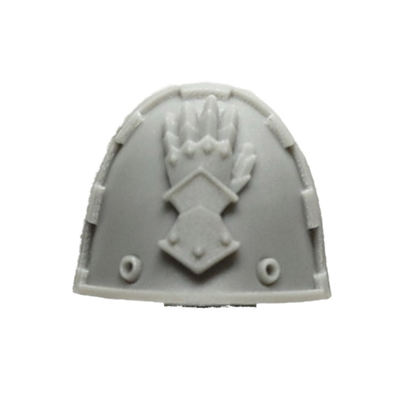 Warhammer 40K Space Marine Forgeworld Iron Hands MKVI Shoulder Pad B