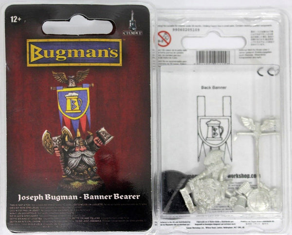 Figurine Warhammer Nain Porte-étendard - GW 1993 - Old World