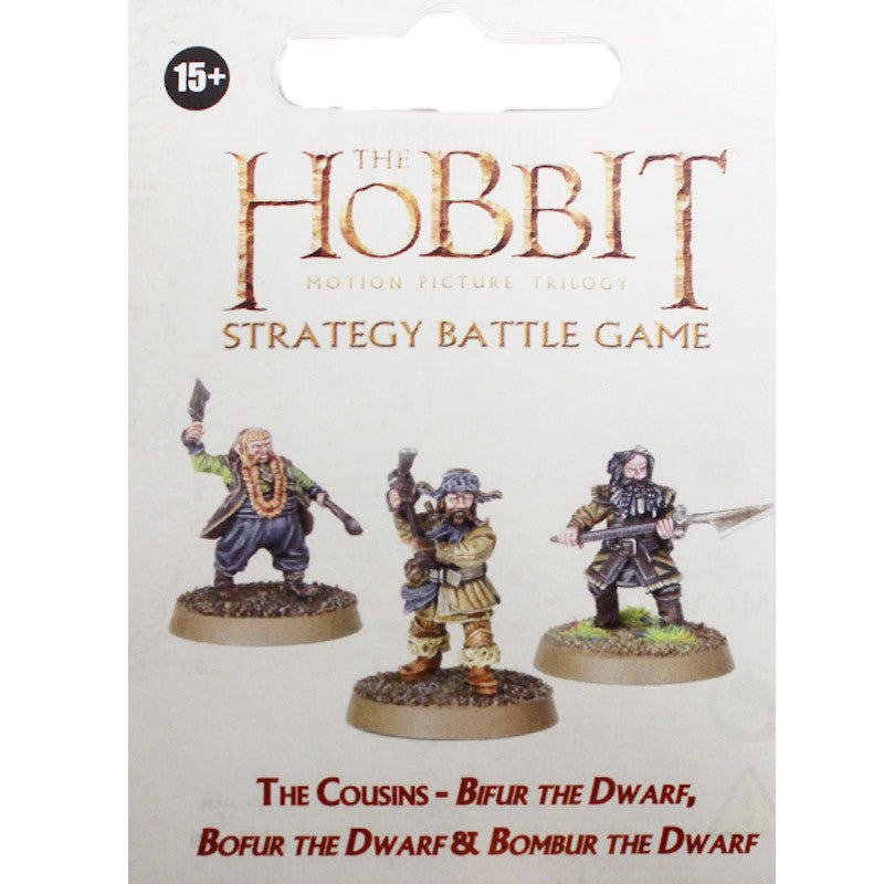 Warhammer World The Hobbit The Cousins Bifur Bofur Bombur Dwarf Event