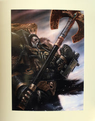 Warhammer 40k Space Wolves Logan Grimnar A3 Gallery Print Warhammer World Exclusive