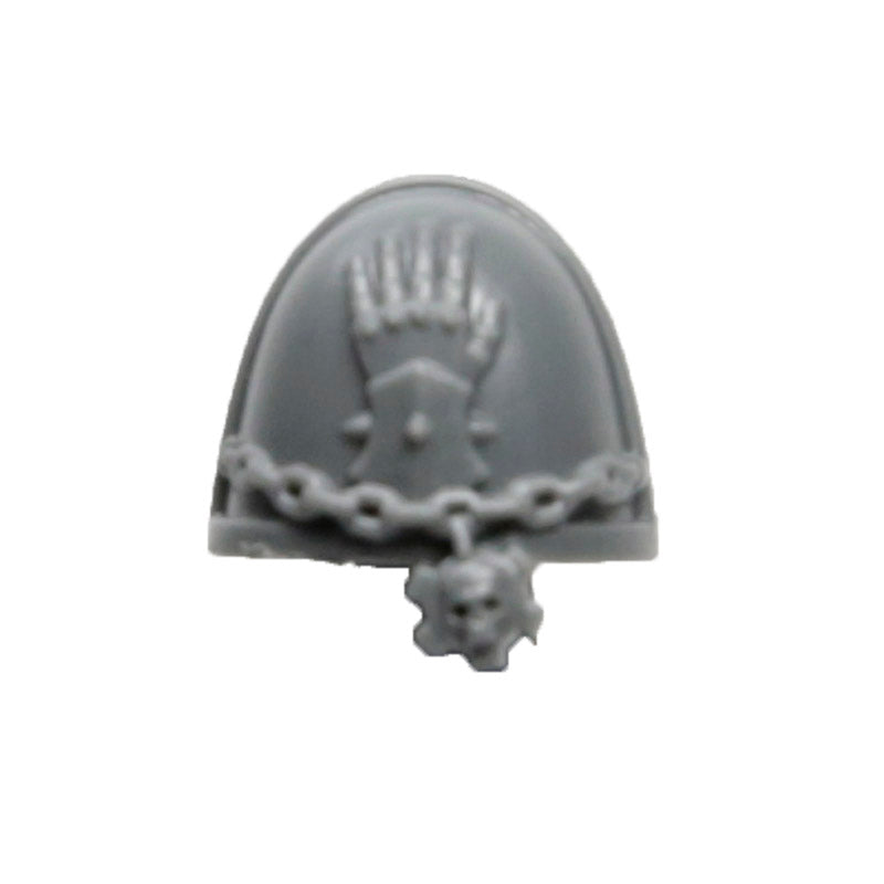 Warhammer 40K Space Marine Games Workshop Iron Hands Primaris Upgrade Shoulder Pad B
