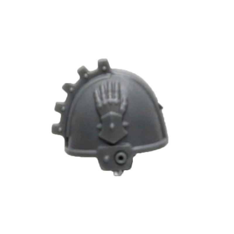 Warhammer 40K Space Marine Games Workshop Iron Hands Iron Father Feirros Shoulder Pad Left