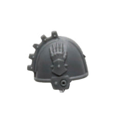 Warhammer 40K Space Marine Games Workshop Iron Hands Iron Father Feirros Shoulder Pad Left
