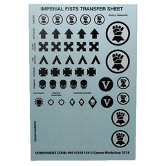 Warhammer 40K Forgeworld Imperial Fists Primaris Upgrades Transfers
