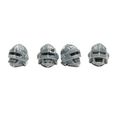 Warhammer 40K Games Workshop Battle Trophies Base Bits Adeptus Arbites Helmeted Heads x4