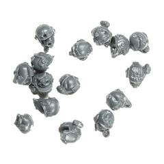 Warhammer 40K Games Workshop Battle Trophies Base Bits Astra Militarum Helmeted Heads x16