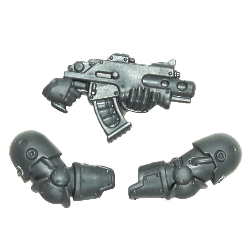 Warhammer 40K Space Marines Games Workshop MKIII Iron Armour Bolter With Arms A