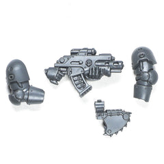 Warhammer 40K Space Marines Games Workshop MKII Crusade Armour Bolter With Arms B