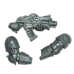 Warhammer 40K Space Marines Games Workshop MKIII Iron Armour Bolter With Arms D