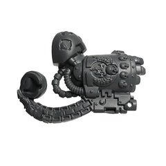 Warhammer 40K Games Workshop Ultramarines Marneus Calgar in Armour of Antilochus Gauntlets of Ultramar Right