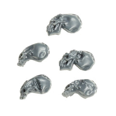 Warhammer 40K Games Workshop Battle Trophies Base Bits Genestealer Cult Mutated Skulls x5