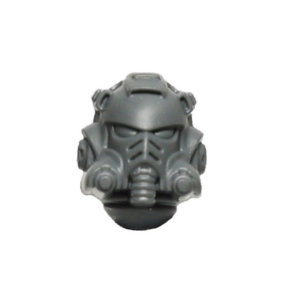 Warhammer 40K Space Marine Primaris Captain in Gravis Armour Head Helm ...