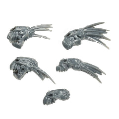 Warhammer 40K Games Workshop Battle Trophies Base Bits Kroot Heads x5