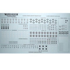 Warhammer 40K Transfer Sheet Legiones Astartes Infantry Transfer Sheet