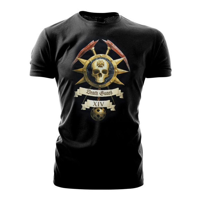 Warhammer 40k Warhammer World Event Only T shirt Death Guard Icon Black