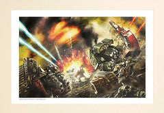 Warhammer 40k Black Library Tallarn Ironclad A3 Limited Edition Gallery Print